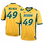 North Dakota State Bison 49 Nick Deluca Gold College Football Jersey Dzhi,baseball caps,new era cap wholesale,wholesale hats